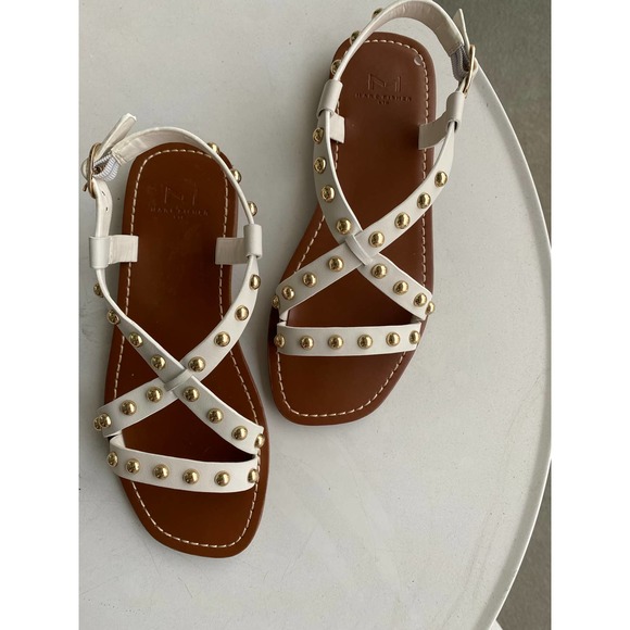 Marc Fisher Shoes - Marc Fisher LTD Fianna Strappy Sandals ivory leather size 7 NWT